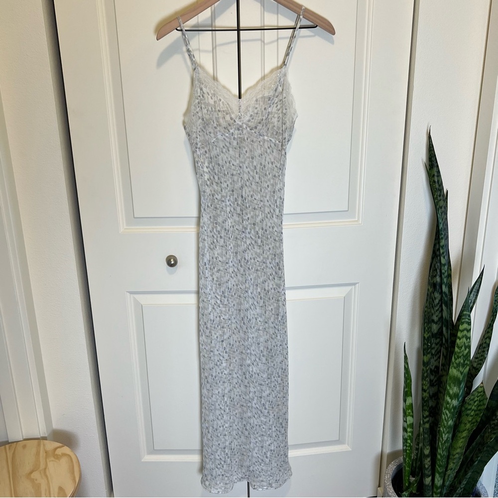 Calvin Klein Sheer Long Slip Dress